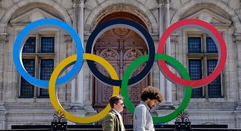Logotipo de los Juegos Olímpicos en París, Francia